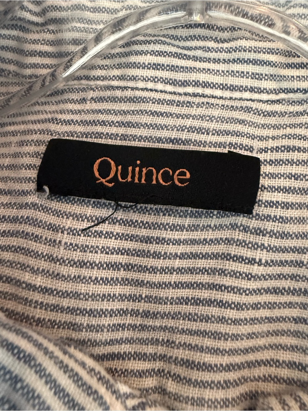 Quince 100% European Linen Striped Button Down Shirt Size S - Picture 4 of 6
